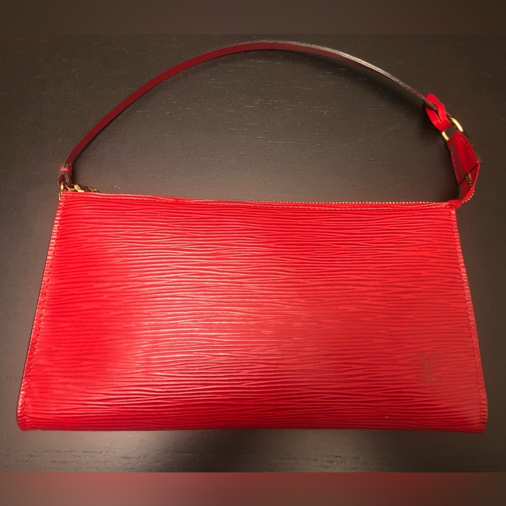 Louis Vuitton Red Epi Pochette Accessoires